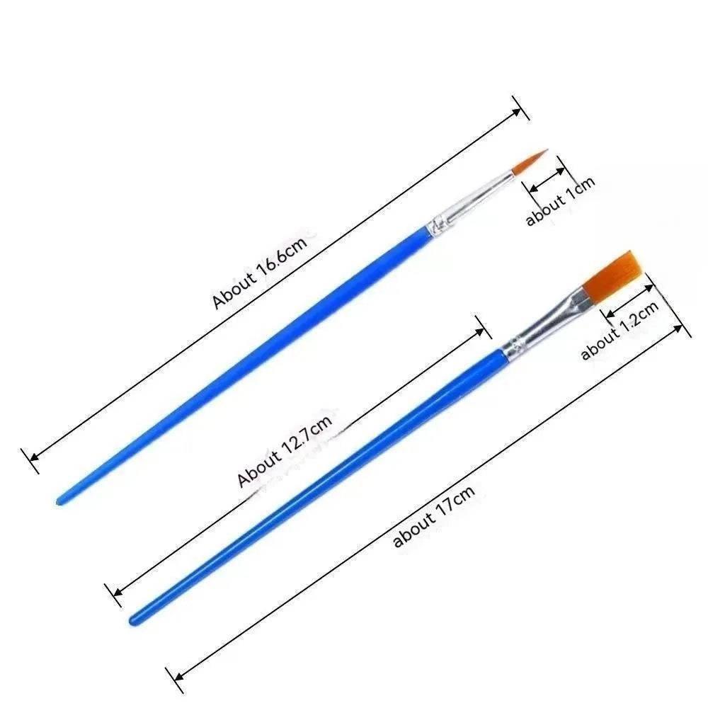 Children's graphic art gouache pen plastic flat pen 16.7cm line marker 16.3cm for painting DIY
