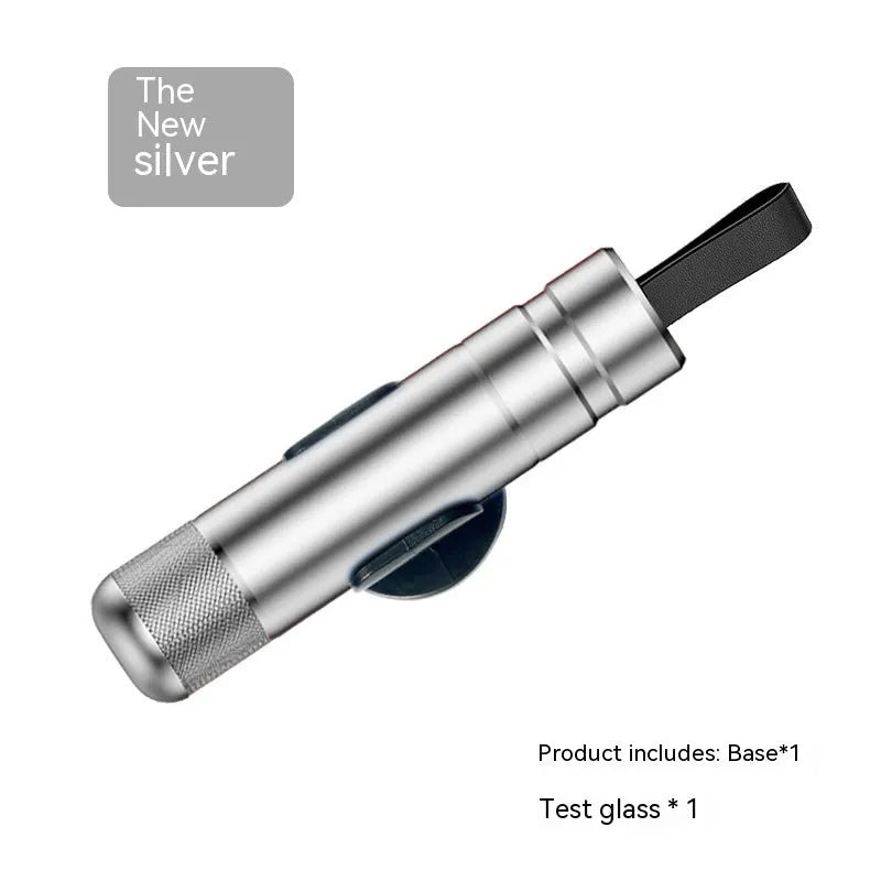 Aluminium alloy car safety hammer with sand blasted finish and PC ABS handle, 20x88mm size