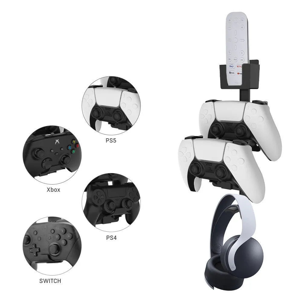 Wall-mounted storage hook for PS5, Xbox and Switch gaming controllers