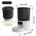 4L smart pet feeder with WiFi remote control and rotatable camera for cats and dogs