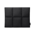 Soft fluffy polyester laptop sleeve in black with retro sewing thread detailing for 13-15.6 inch devices