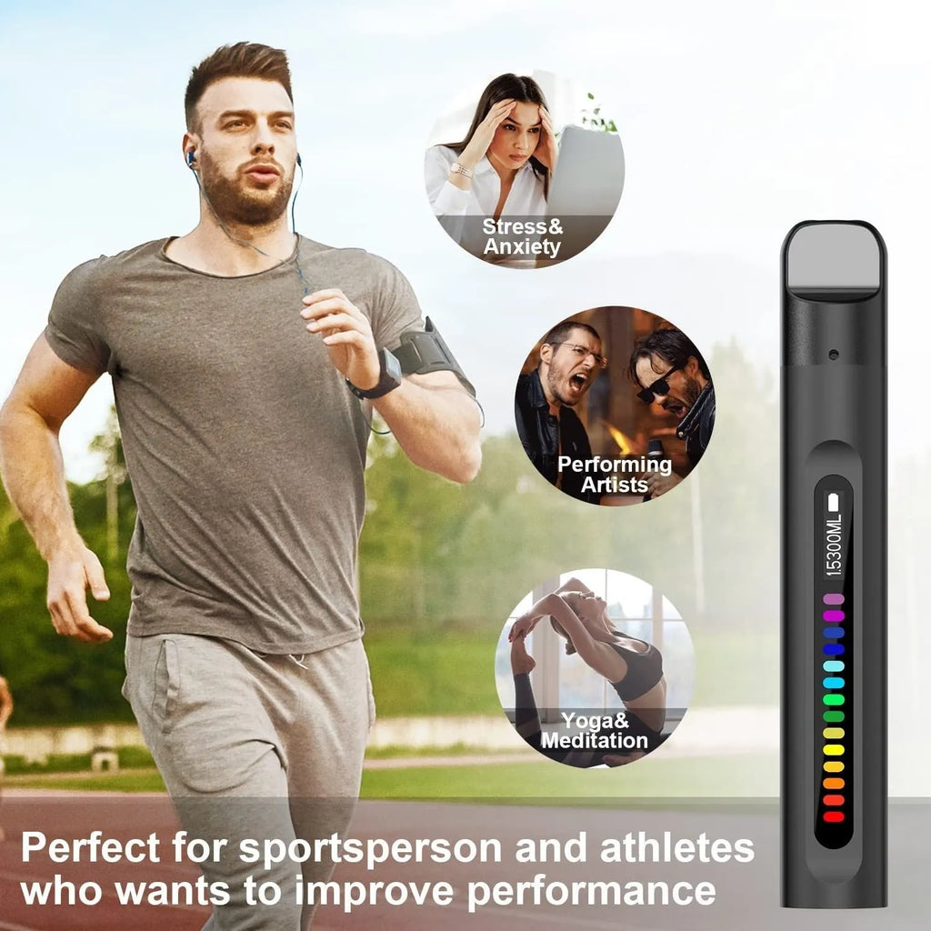 Black medical PP intelligent breathing trainer smart respirator for vital capacity exercise and fitness body use