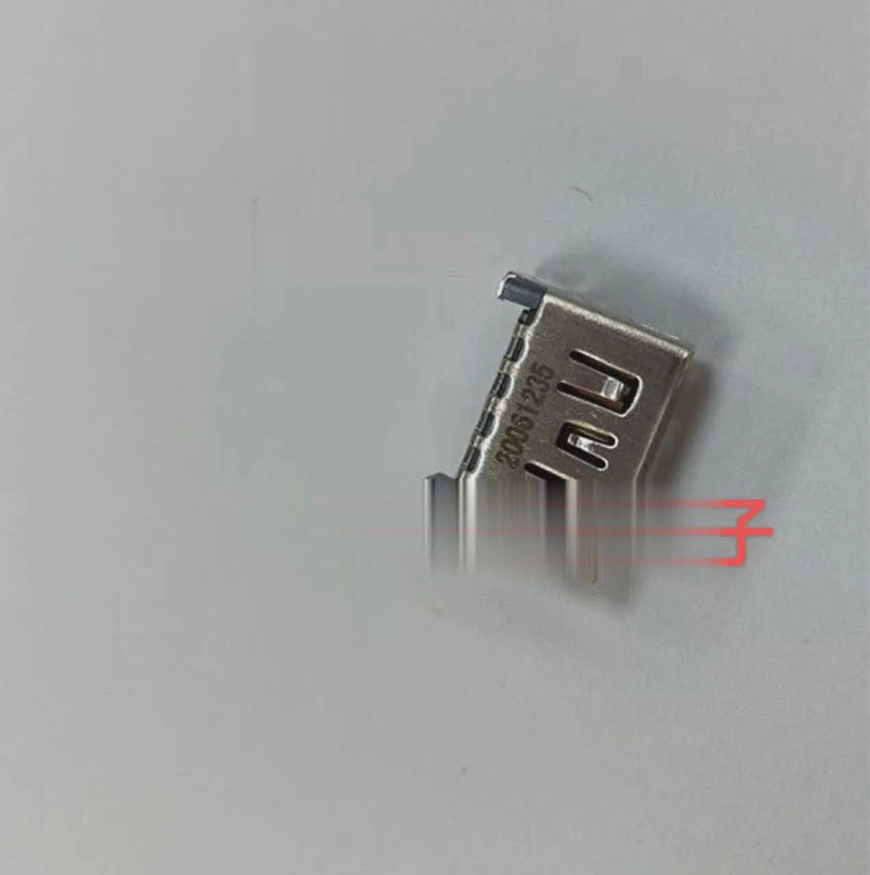 Silver HDMI host interface socket for gaming machine accessories