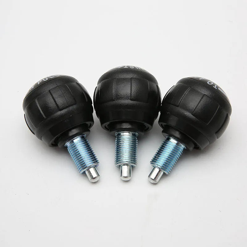 Spherical rotating pull pin spring in black or red, plastic and metal, Grade A fitness equipment accessory