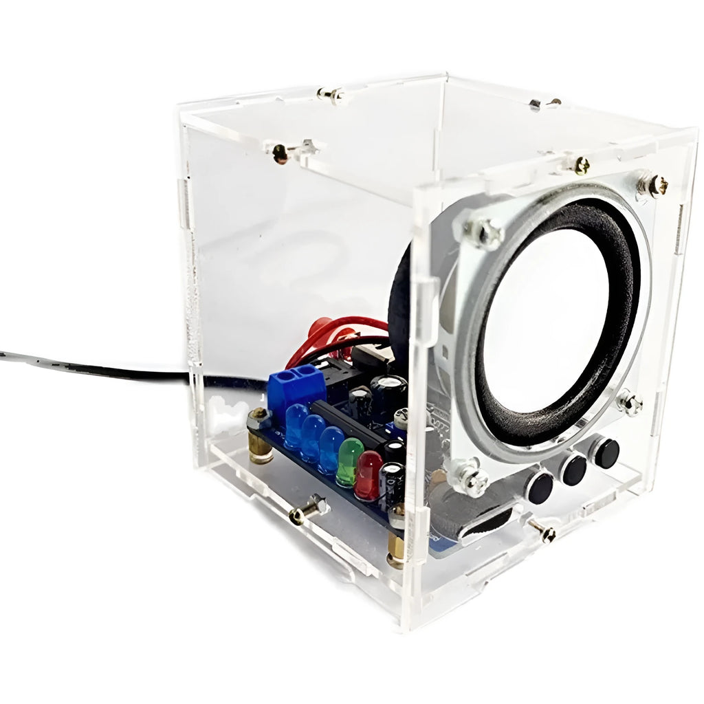 Bluetooth speaker electronic kit with PCB circuit board and components for DIY soldering