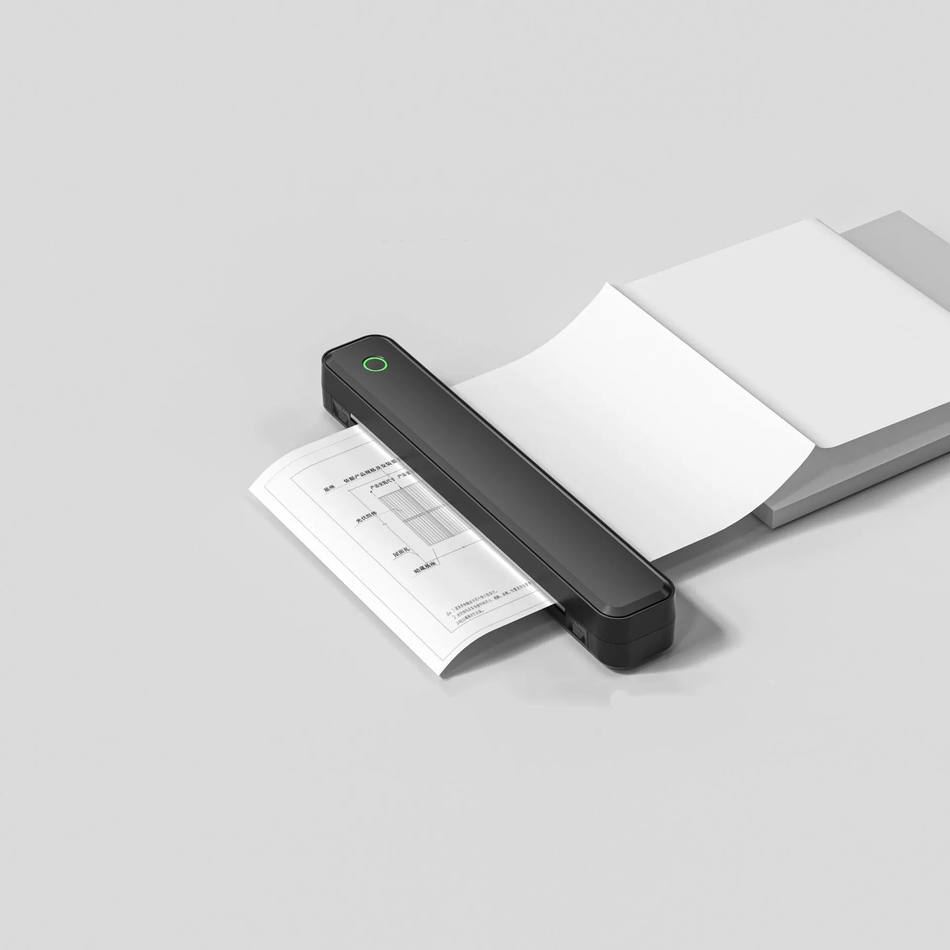 Compact black Bluetooth thermal printer for mobile phone drawing applications