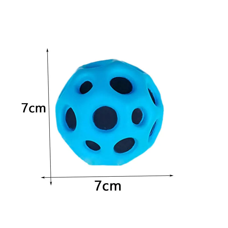PU foam bouncy ball in red, yellow, blue, green, purple or orange, approx. 55g, for parent-child play and crafts.