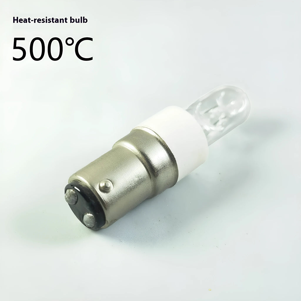 75W BA15D halogen oven bulb, 220V, 60mm length, 500°C heat resistant replacement lamp