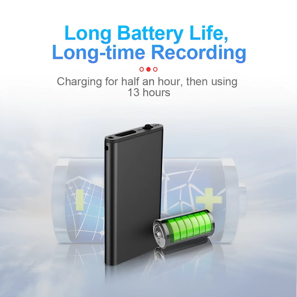 Silver encryption recording pen with micro-interface on aluminium alloy body.