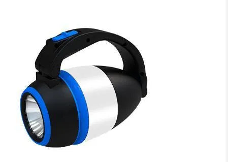 Black green 3-in-1 multifunctional LED tent lamp with adjustable head and USB port