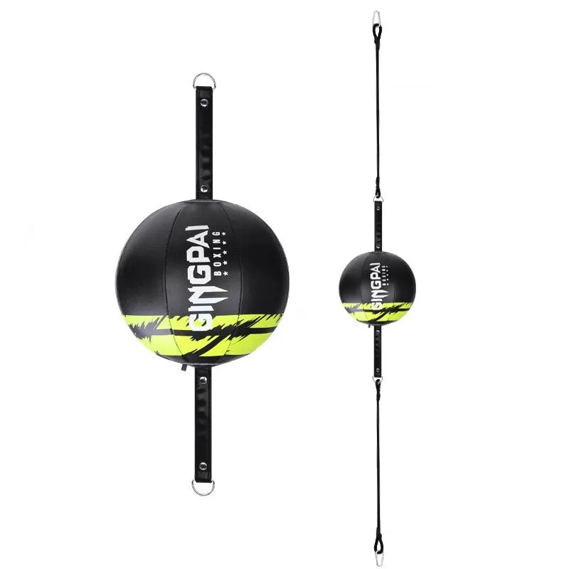 PU hanging speed ball for boxing reaction training in black, green, or white colours