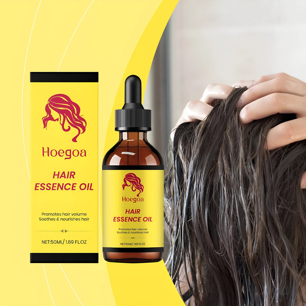 50ml bottle of moisturizing hair care liquid with coconut and rosemary oils