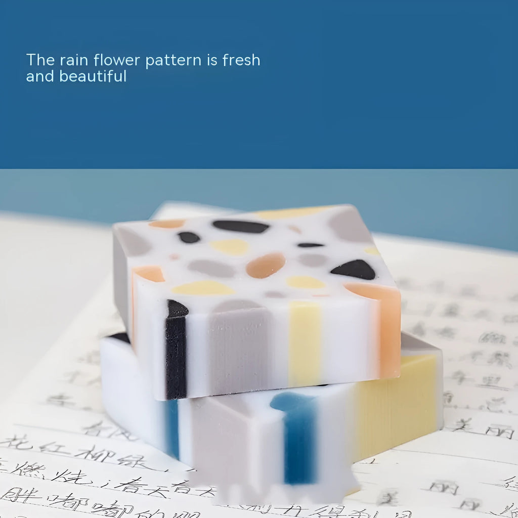 Super Clean Traceless Eraser brick format with smooth rubber construction