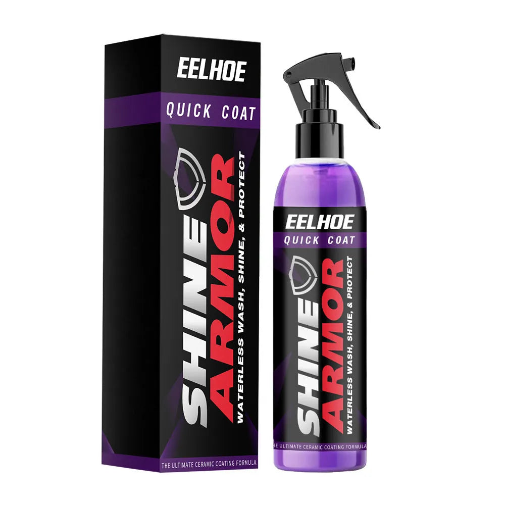 Purple automobile nano coating agent spray bottle with microplated crystal formula for car maintenance