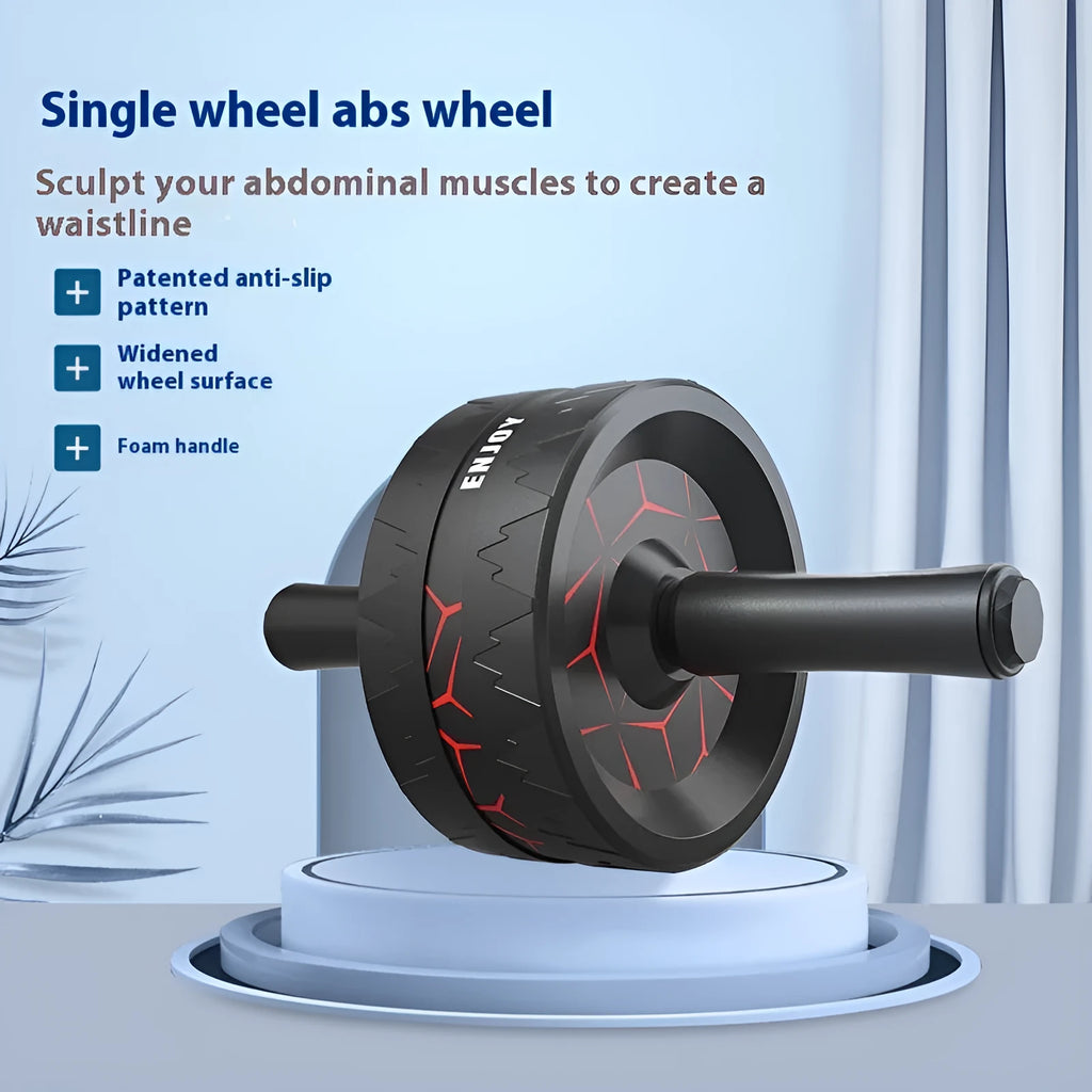 Abdominal wheel fitness equipment for core strengthening exercises with wheel configuration options