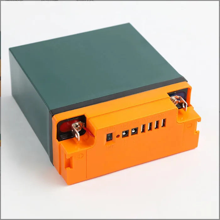 Orange plastic 12V 20Ah battery cover for 12V 20A refurbished battery with 19 to 20Ah capacity