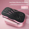 Black Power Plate vibration fitness machine with remote control on home floor