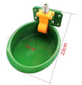 Green plastic automatic water nozzle drinking bowl for sheep farm use