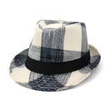 Polyester straw sun hat with bell crown and 4.5cm brim in black or blue colour options