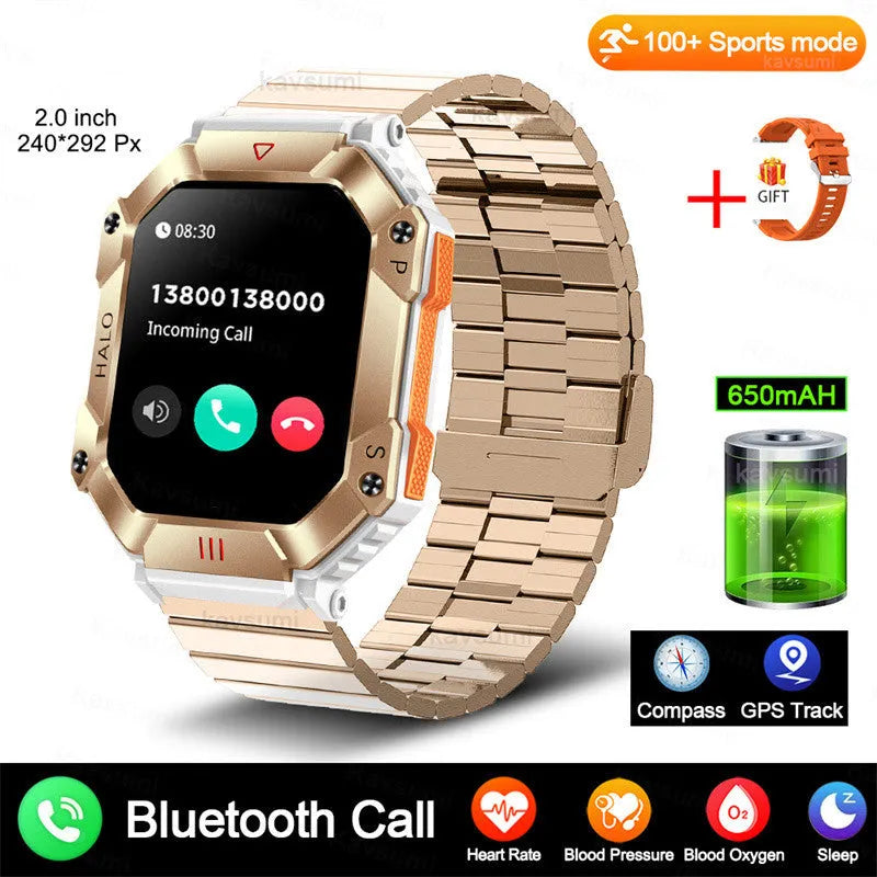 Android GPS smart watch for women's fitness with various strap options including black, gold, and leather styles