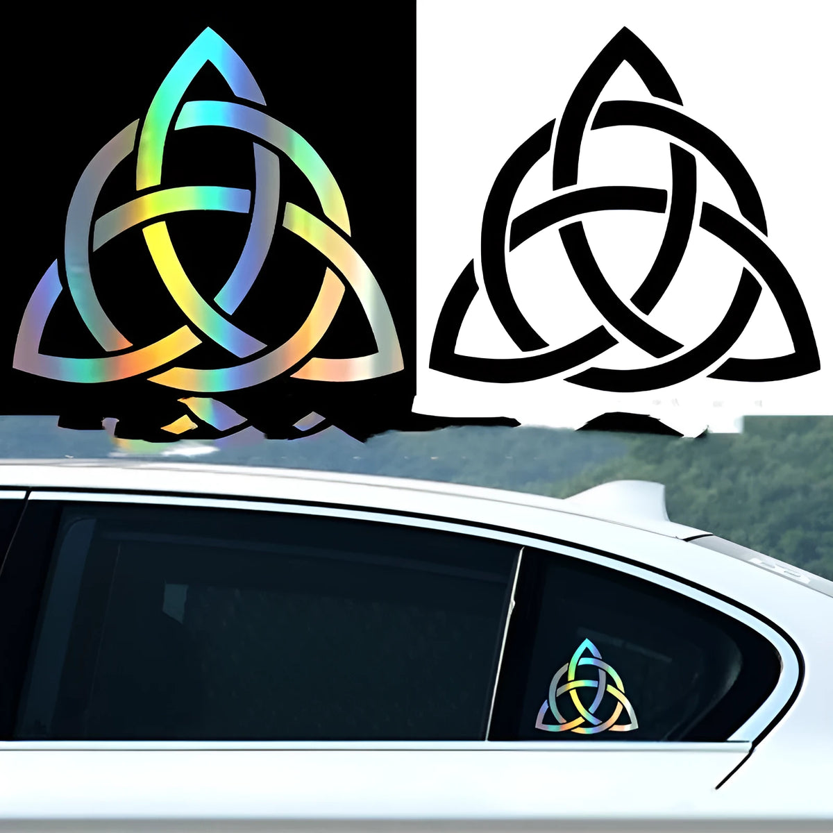 Waterproof black, white, and laser colour car body vinyl decal sticker for exterior vehicle customisation.