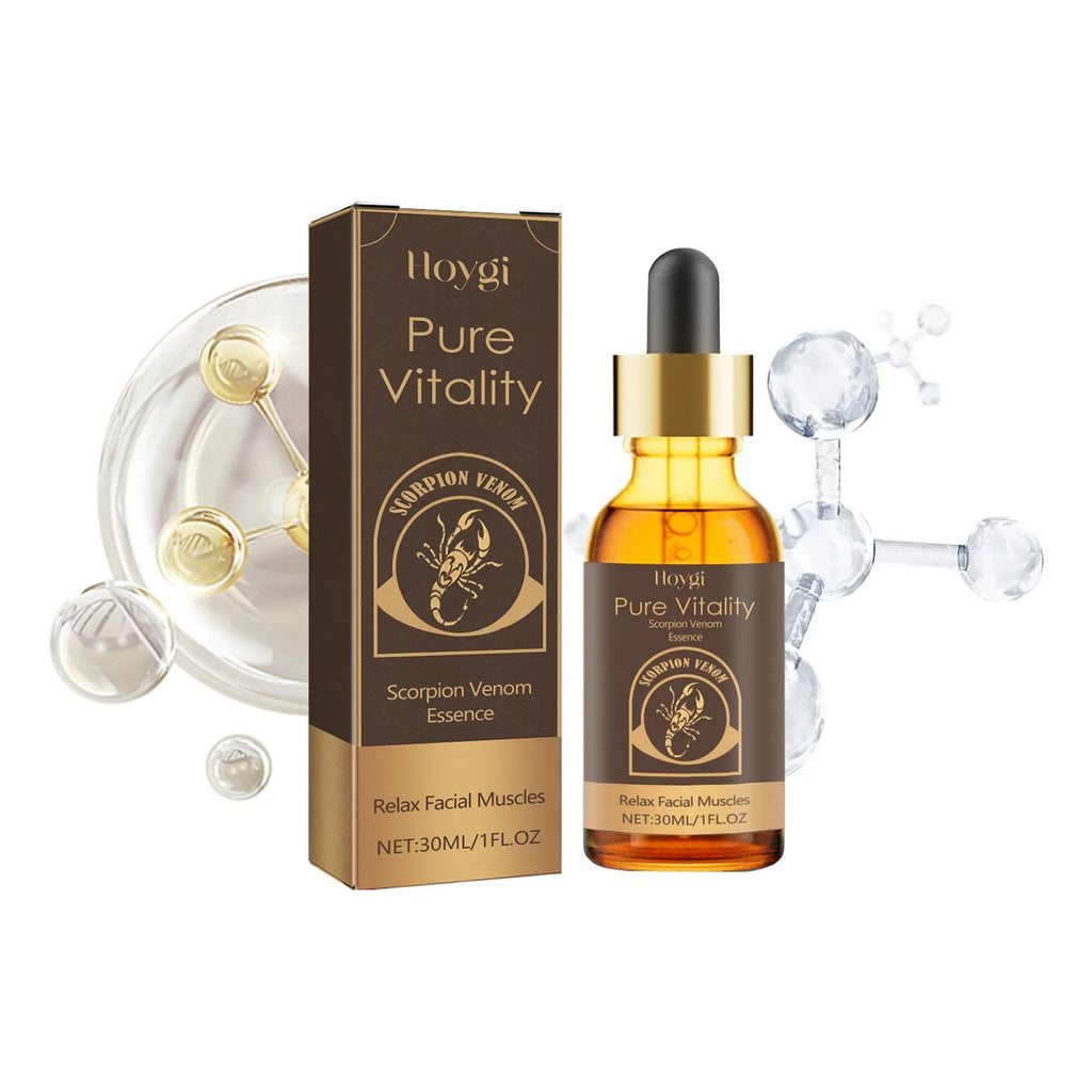 Firming and moisturising wrinkle fading essence 30ml bottle with hyaluronic acid and nicotinamide ingredients