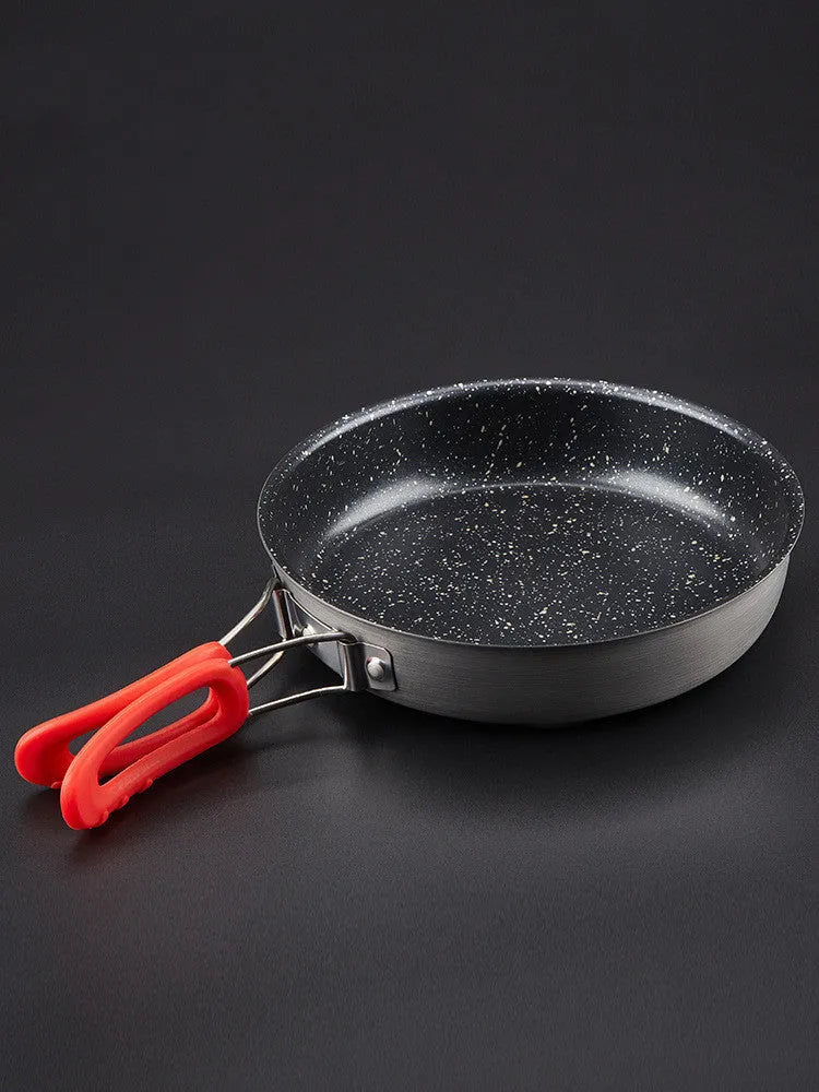 Alocs Medical Stone Colour folding non-stick frying pan, aluminium alloy, 180x44mm, single pan