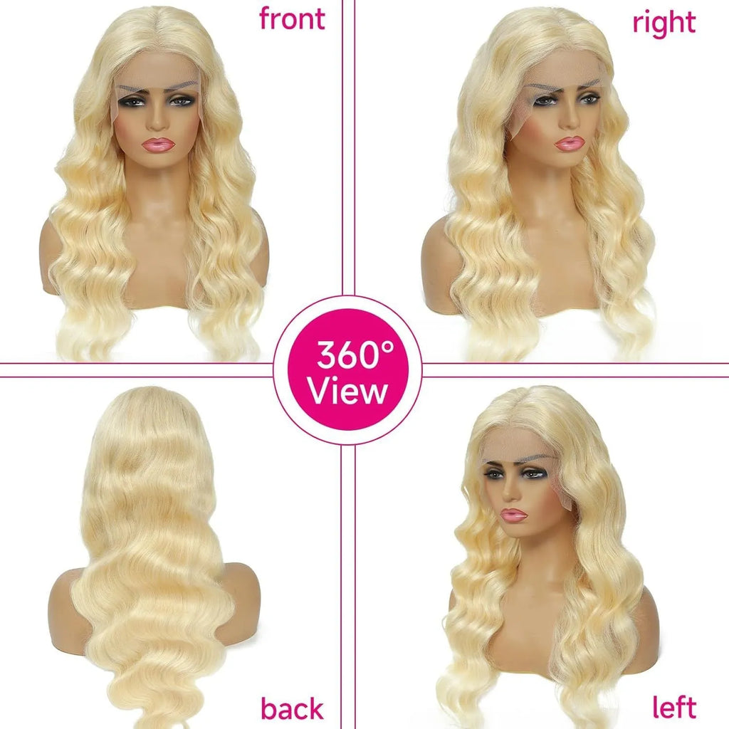 Women's synthetic front lace wig with medium-long curly style in M1/539/613 colour blend