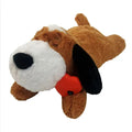 Plush pet anxiety sleep toy dog with built-in heartbeat device, 17x36x17cm, available in five colours