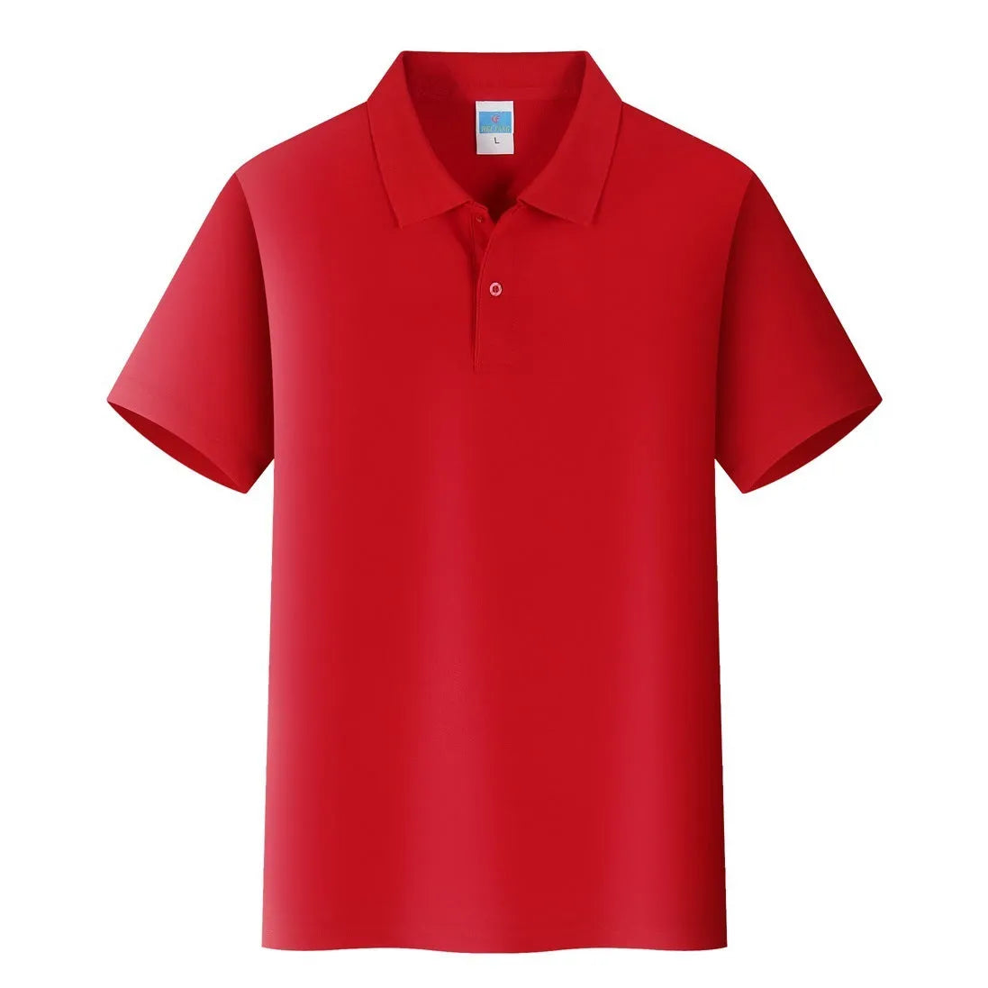 Short-sleeved cotton pullover shirt for advertising and workwear, shown in multiple colour options.