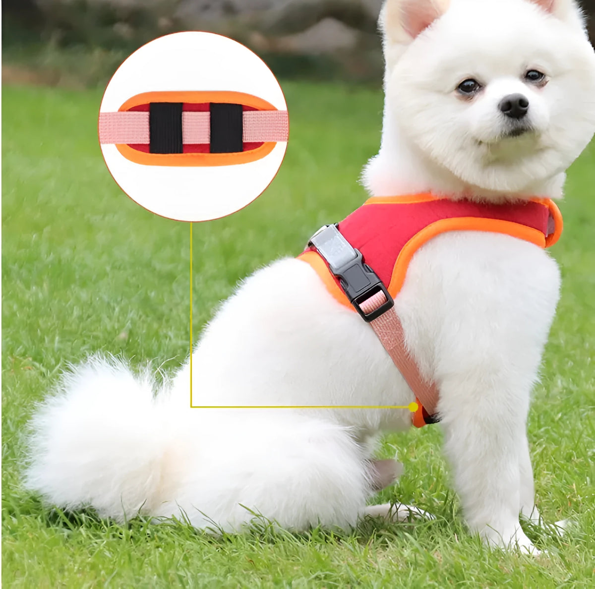 Suede dog harness chest strap in blue, adjustable, sizes S to XL