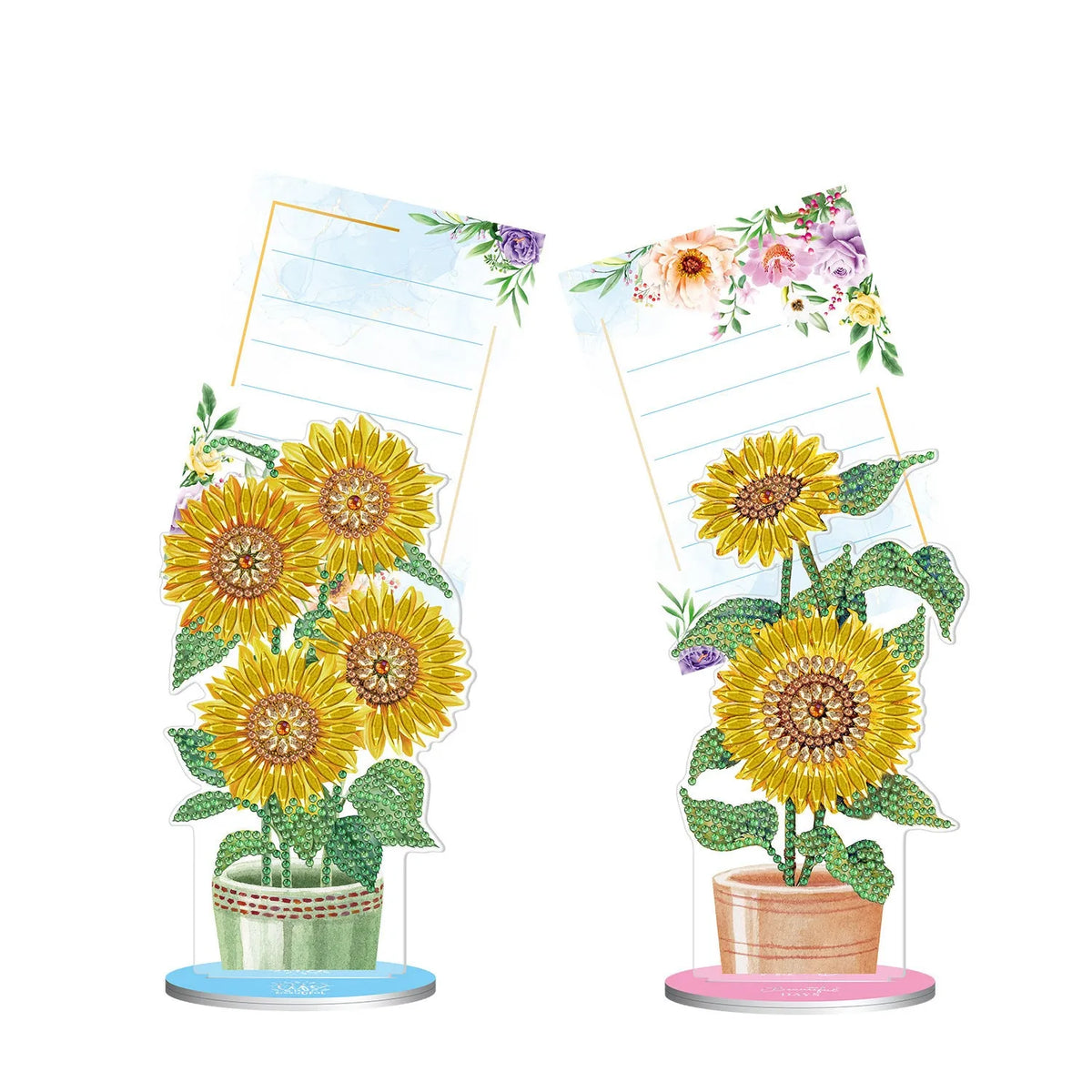 American-style handmade diamond painting desktop note clip decorative set with frameless construction