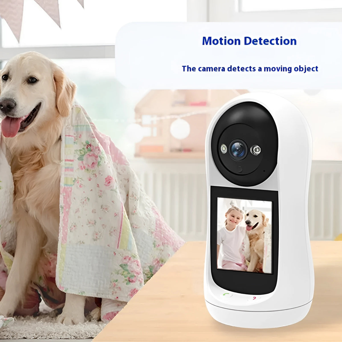 Bidirectional video call camera for indoor home use, 1 inch ball machine size, 2MP or 3MP options