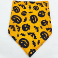 Polyester tie-dye triangle pet drool towel scarf in style option on a dog