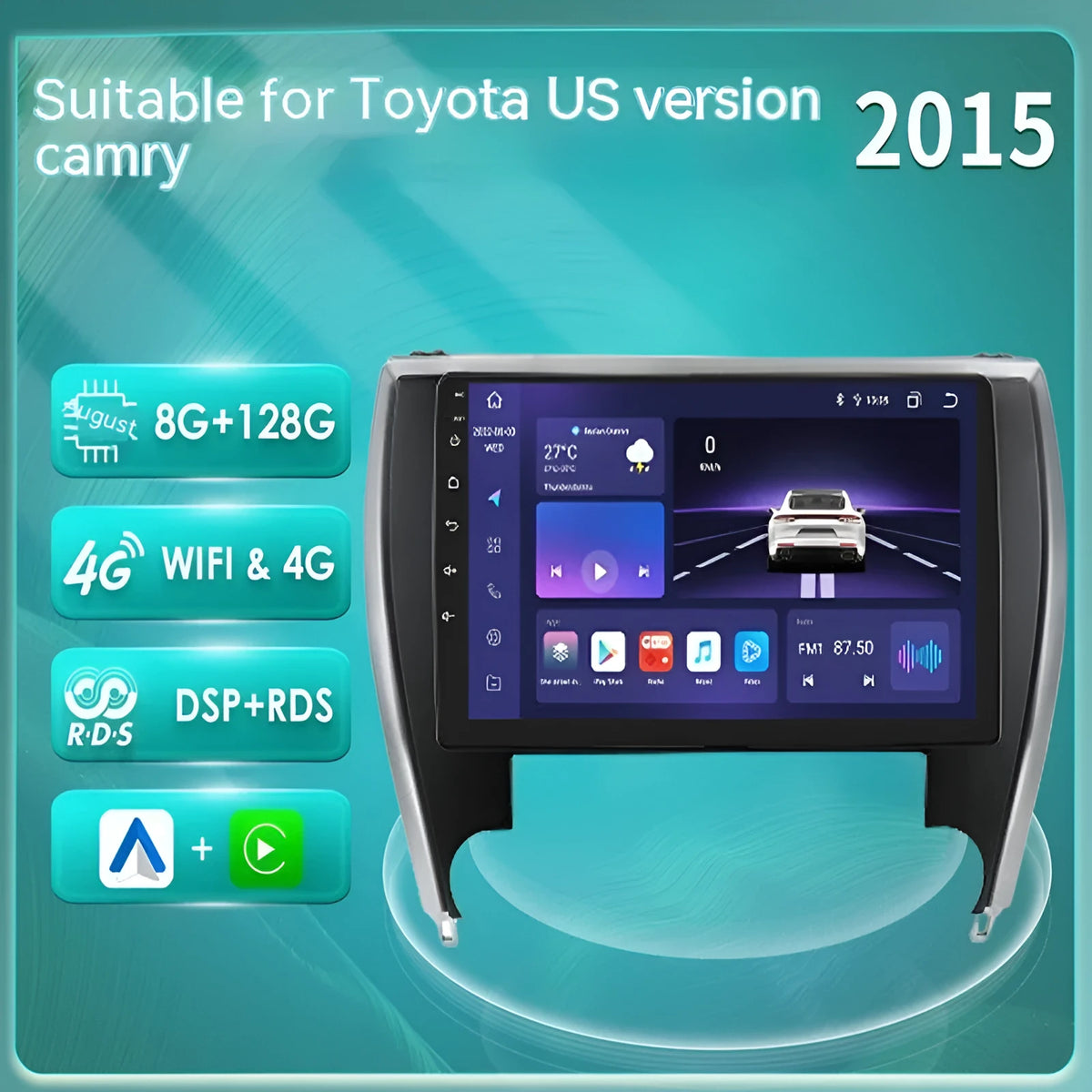 10-inch car navigator all-in-one machine for Toyota Camry 2015 with metal ABS construction