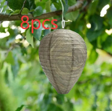 Colourful paper beehive lantern measuring 22 by 28 centimetres