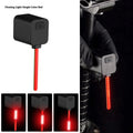 Bicycle rear taillight with running water LED pattern mounted on seat tube