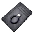 Ultra-thin RFID card holder wallet in black PU leather with multiple card slots