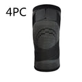 Nylon knitted knee pad in red, orange, gray or fruit green, sizes S to XXL, for general sports use
