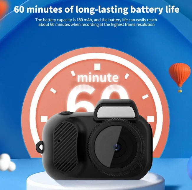 Black Y3000 HD outdoor sports camera with small display screen on compact body