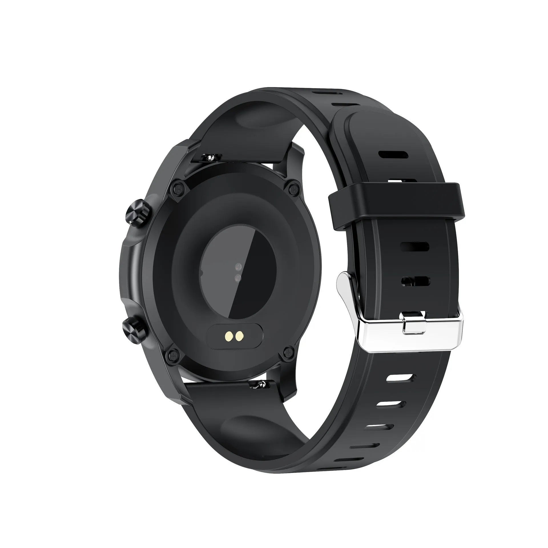 Youth2 Black smart bracelet with body temperature monitoring on a wrist, showing its 1.3-inch touch screen.