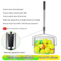 Stainless steel adjustable tennis ball picker roller for collecting tennis balls on court
