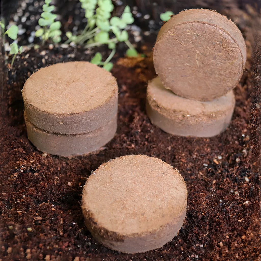 Nutrient soil planting blocks for vegetable sowing and seedling cultivation in various size options