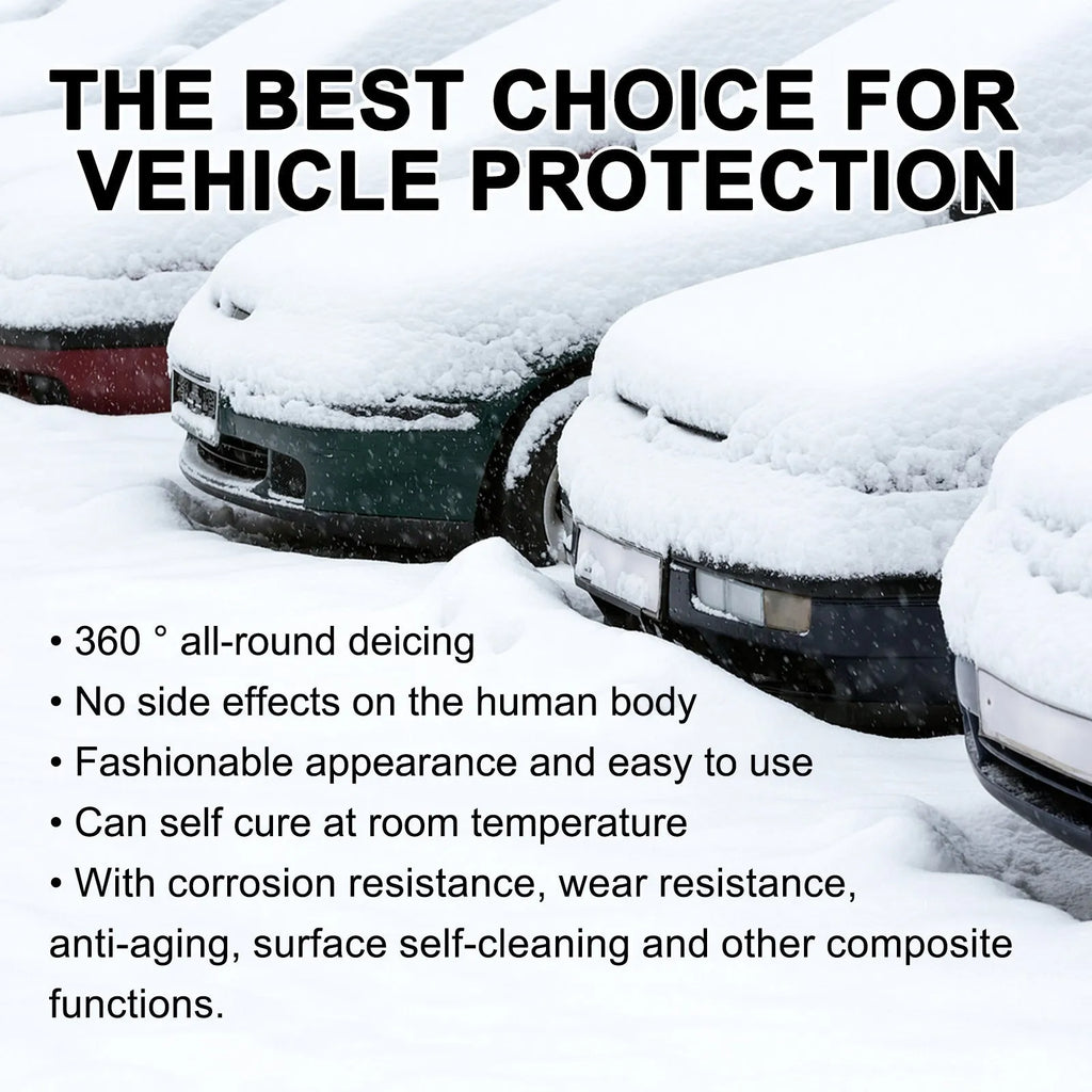 Car snow brush with hydrophobic nano coating liquid in 5x9x14cm packaging with PE handle