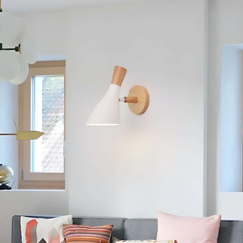 Modern simple alloy wall lamp in A, B, C, or D style with White, Gray, or Green colour for bedside, aisle, or window use