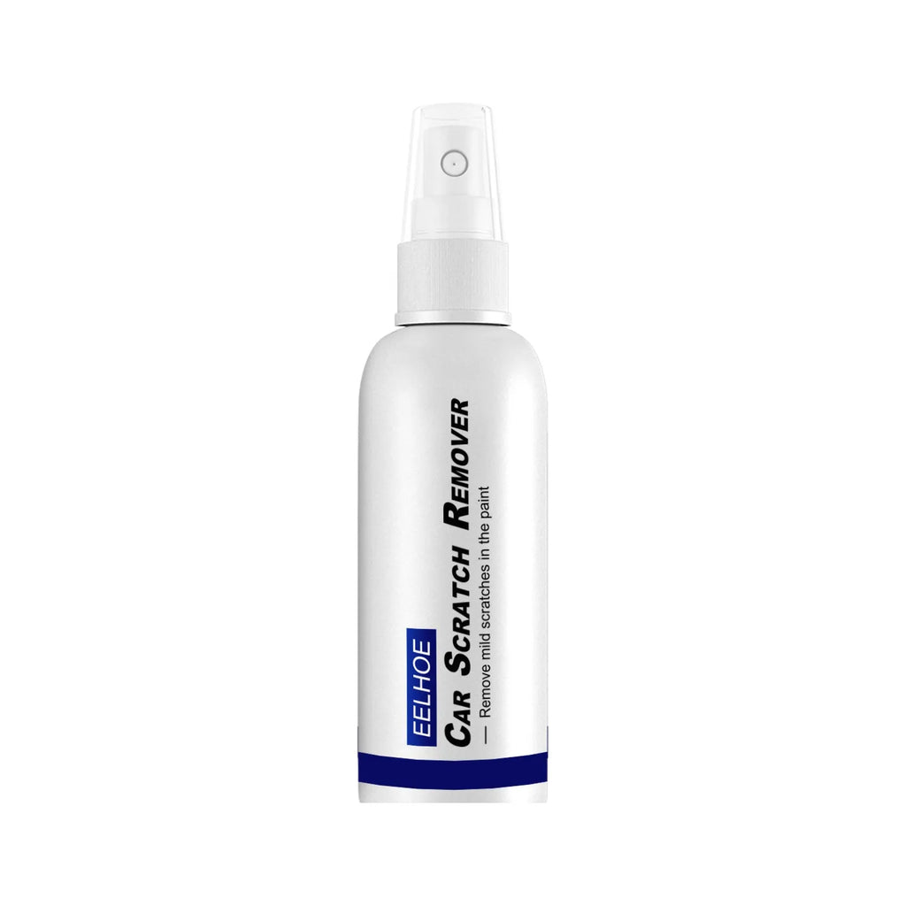 Car scratch repair spray can for DIY automotive paint scratch removal and sealing.