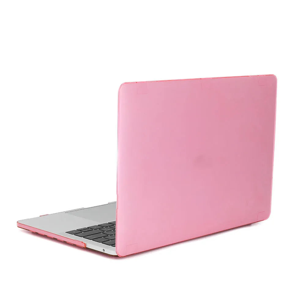 Frosted crystal transparent black plastic protective case for MacBook Pro and MacBook Air laptops