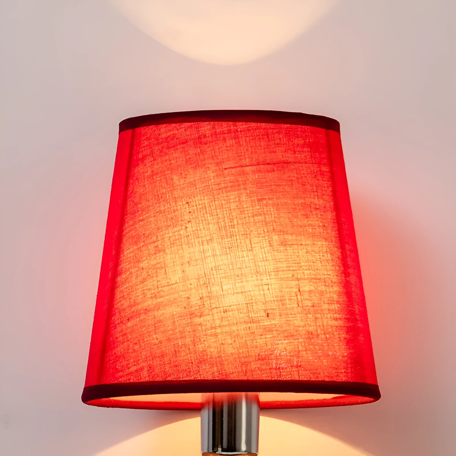 Modern minimalist fabric lampshade with horizontal paste texture in multiple colour options