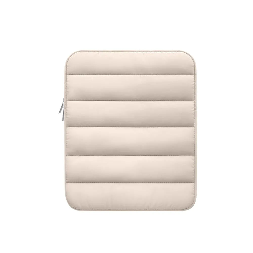 Elasticated laptop sleeve for 9.7-11 inch devices with waterproof lining in black colour