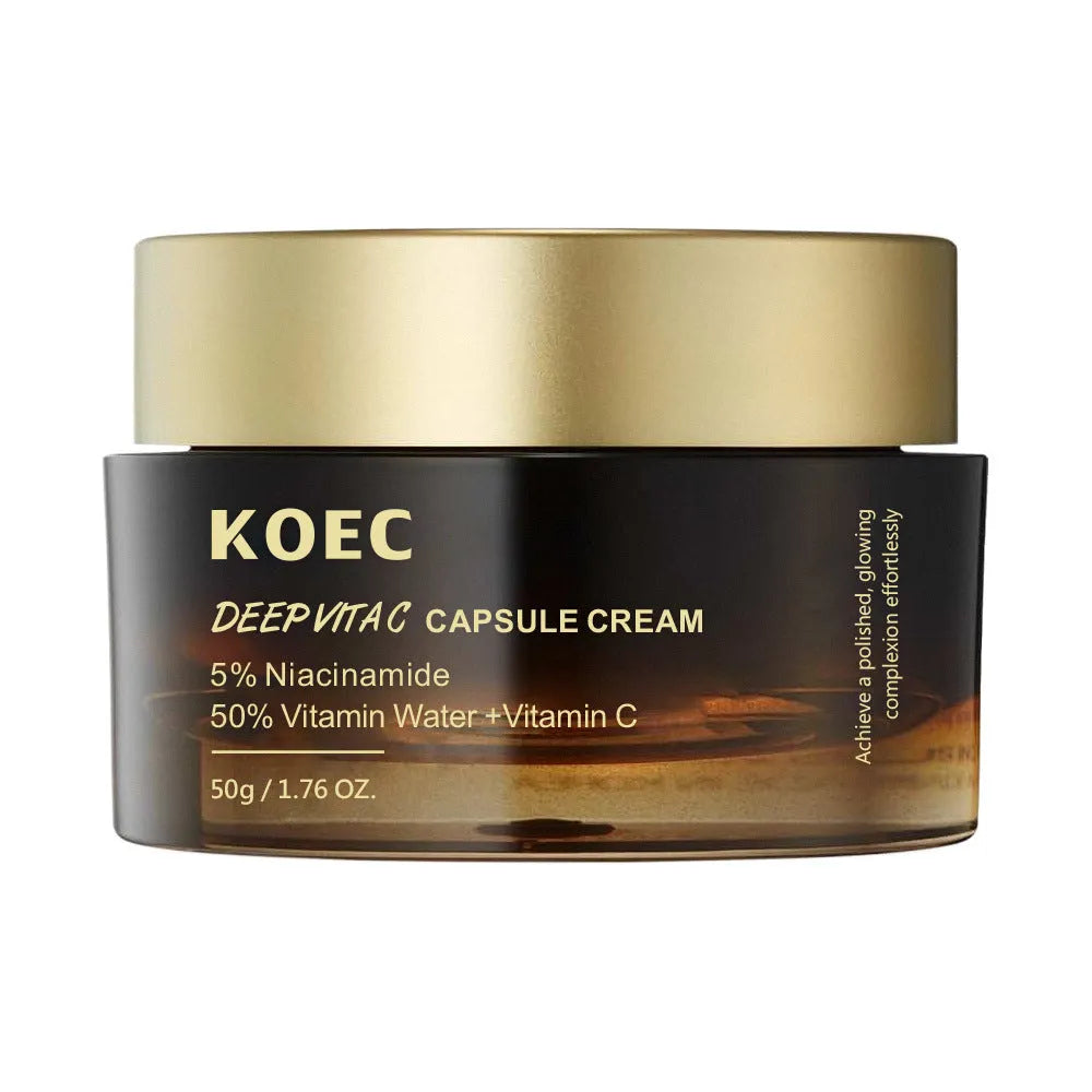 KOEC Collagen Facial Skin Care Cream in a white jar with label, 50g size